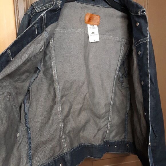 Levi's Trucking Denim Women's size M Dark Blue Washed Jean Jacket - Picture 4 of 12
